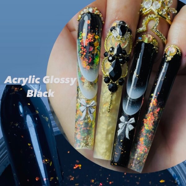 Ab14...Acrylic Glossy Black 2oz