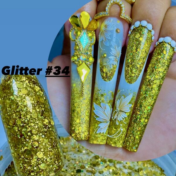 #99...1oz Glitter #34