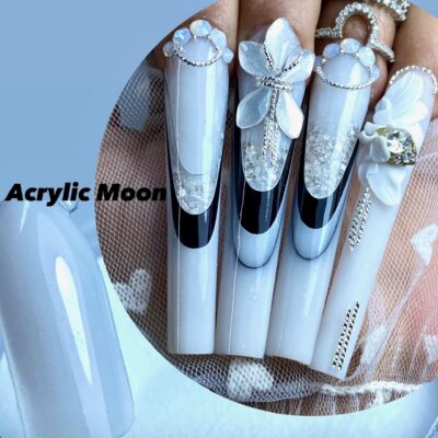 Ab12... Acrylic Moon Milk White  2oz