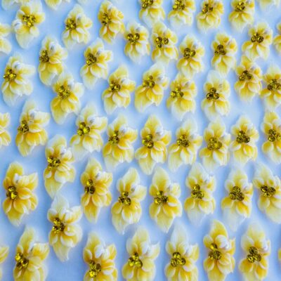 #5....Acrylic Flower ... 2PCS