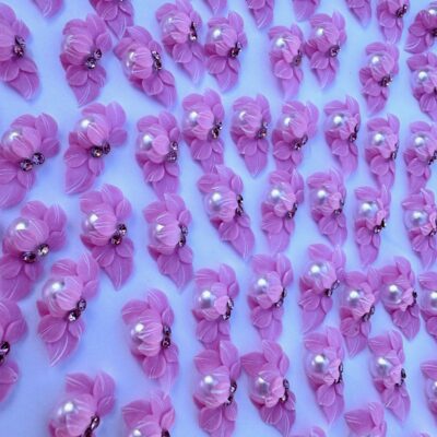 #3....Acrylic Flower ... 2PCS