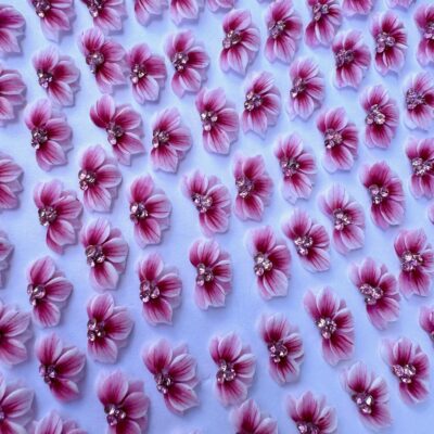 #12....Acrylic Flower ... 2PCS