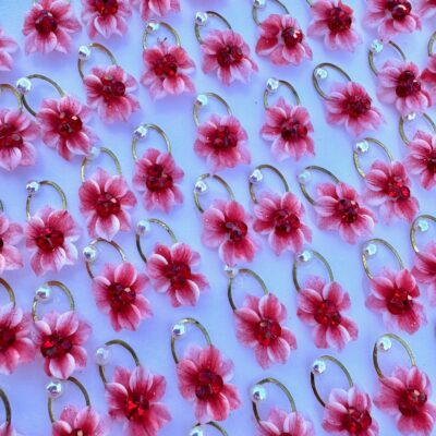 #8...Acrylic Flower ... 2PCS