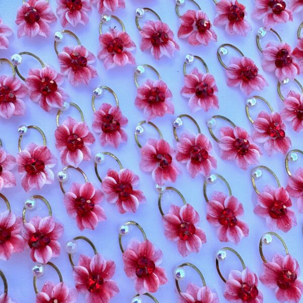 #8...Acrylic Flower ... 2PCS