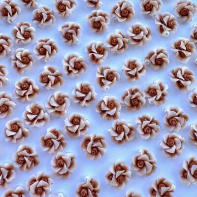 #9...Acrylic Flower ... 2PCS