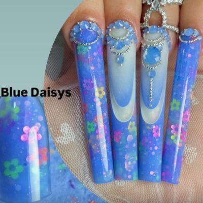AB10...Acrylic Blue Daisys