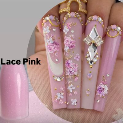 AB11....Acrylic Lace Pink