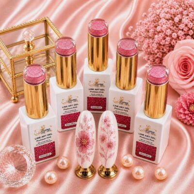 1Pcs Metallic Pink Painting Gel Liner