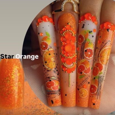 A5...Acrylic Star Orange 2oz