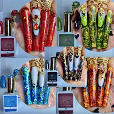 5Pcs Glass Gel Collection